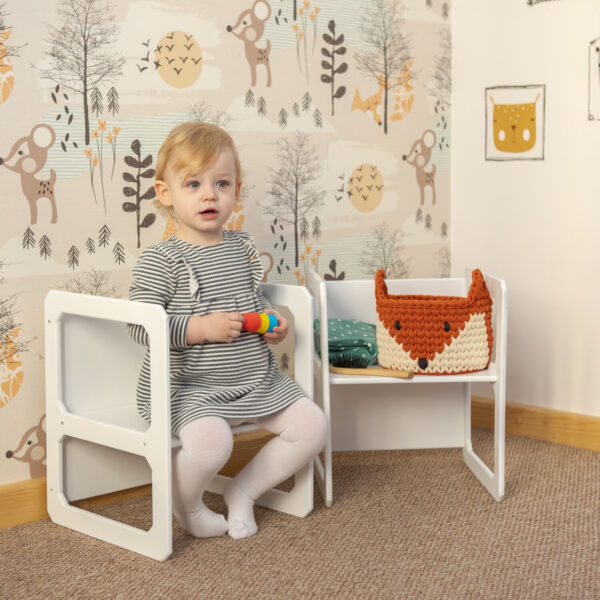 Kindertisch mit zwei Stühlen aus Birkensperrholz für Kleinkinder – Ansicht 8